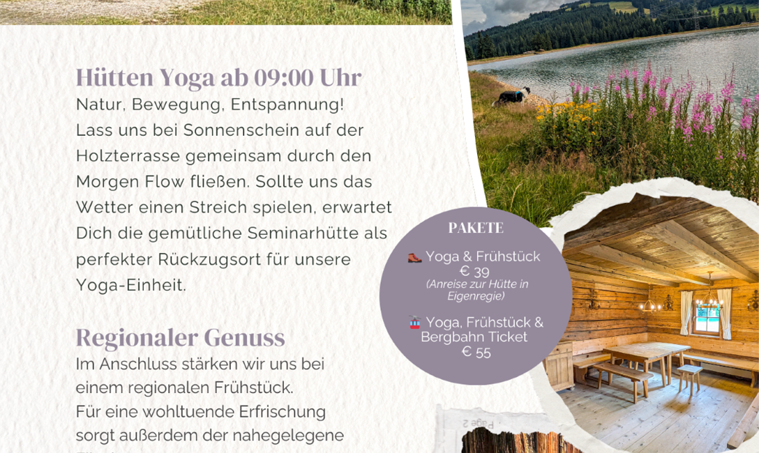 Dein Filzalmsee Yoga Morgen