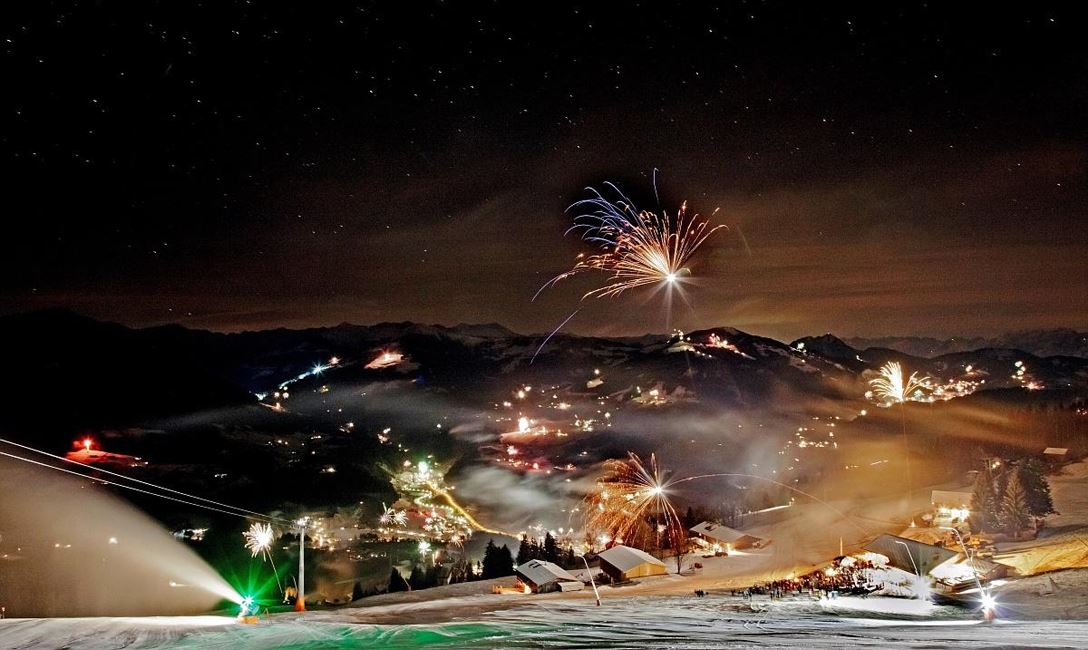 Bergsilvester Feuerwerk
