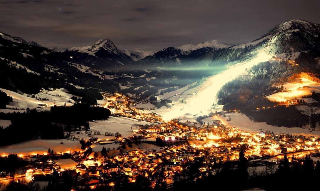 Blick Kirchberg-Dämmerung