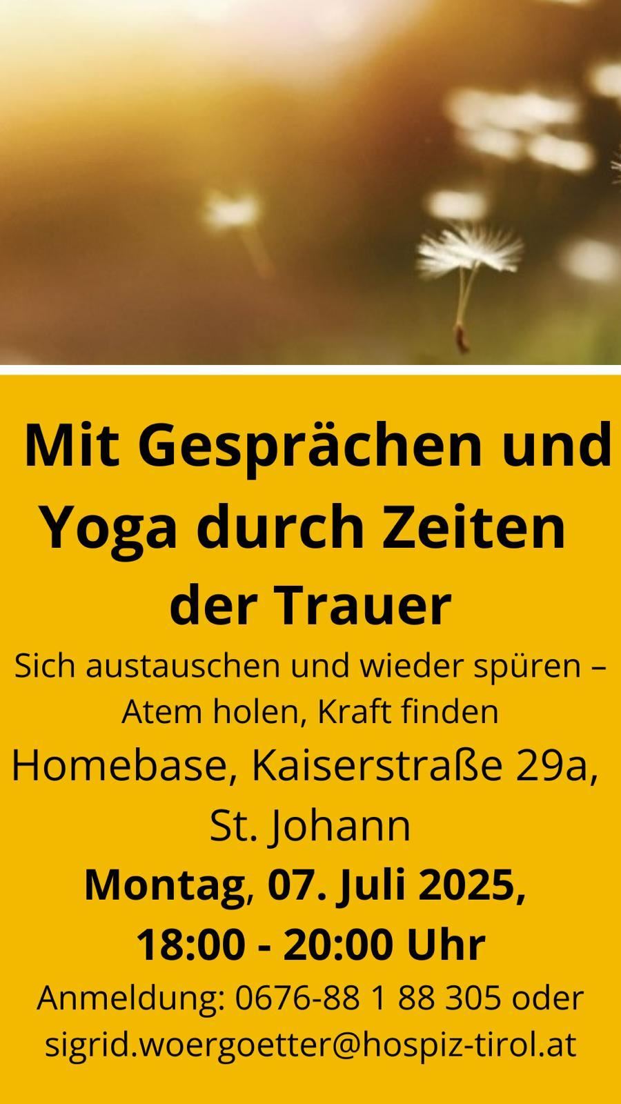 Trauer Yoga