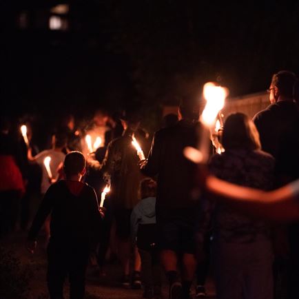 Torchlight hike around Brixen