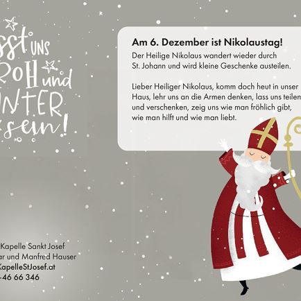 Der Nikolaus zieht durch St. Johann in Tirol