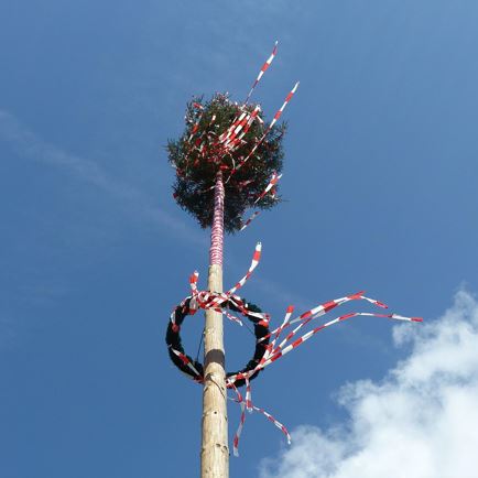 Maypole celebration in Itter