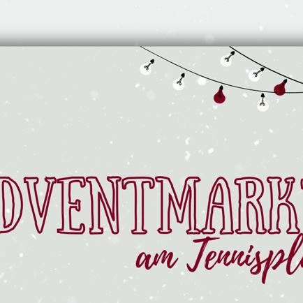 Advent market at the tennis court