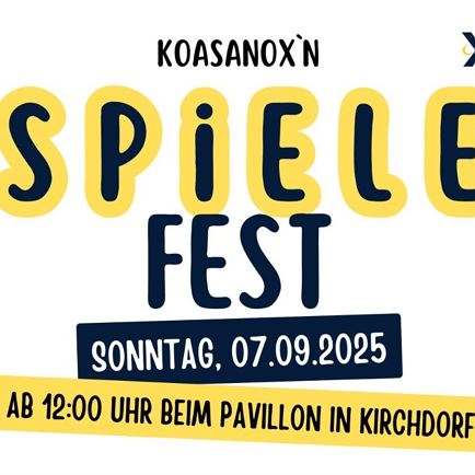 Spelfeest in het Paviljoen in Kirchdorf