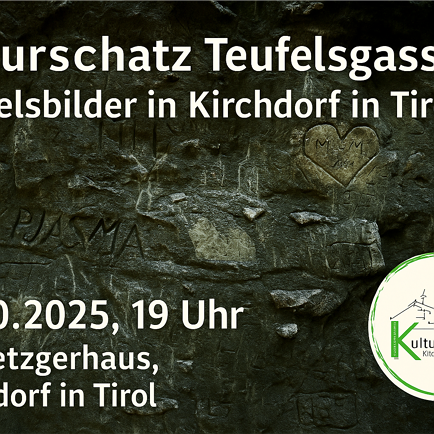 Vortrag: Kulturschatz Teufelsgasse - Die Felsbilder in Kirchdorf in Tirol