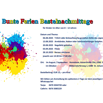 Colourful holiday craft afternoon: T-shirt design