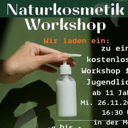 Natural cosmetics workshop for teenagers
