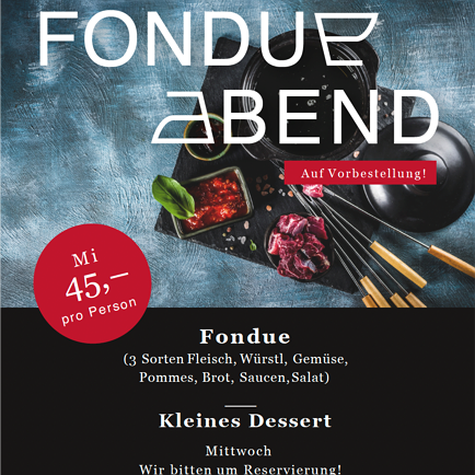 Fondueabend im Waschhaus