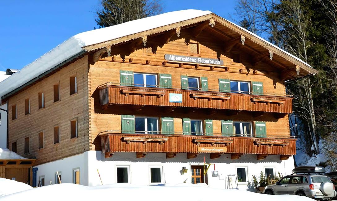 Winteransicht Alpenresidenz Fieberbrunn