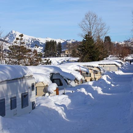 Campingwägen Winter