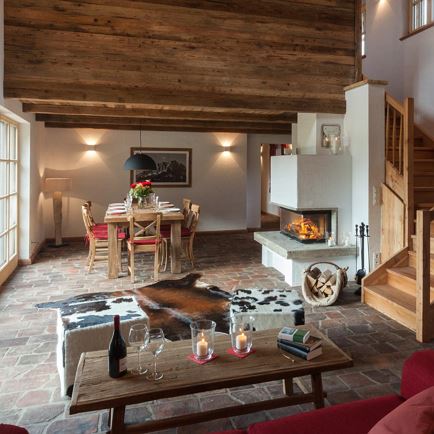 Chalet Bergwiesenhof, Erpfendorf, Kamin