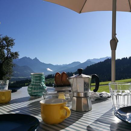 Frühstück im Freien