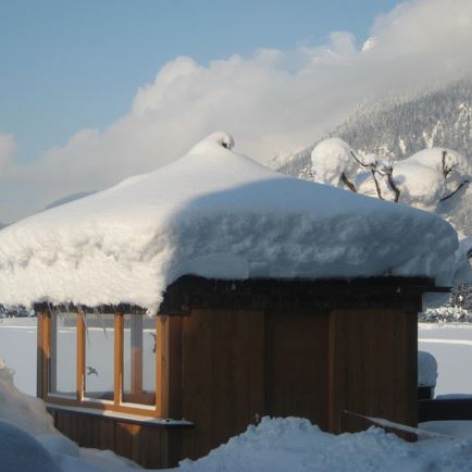 Gästehaus Kalkschmid Winter Garten 