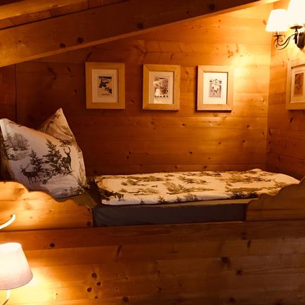 Bettnische Schlafzimmer 1 Chalet Kitzhorn