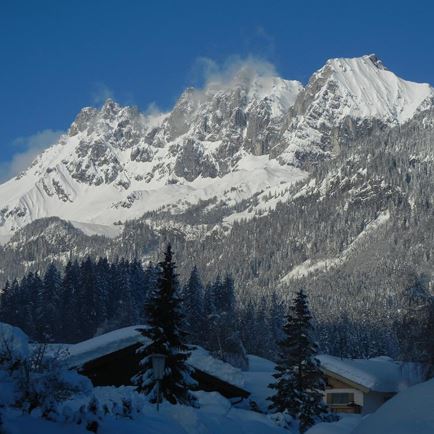 Aussicht Wilder Kaiser Winter