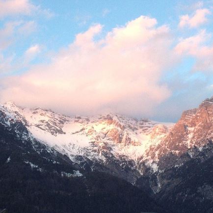 Ausblick Wohnung  A im Winter