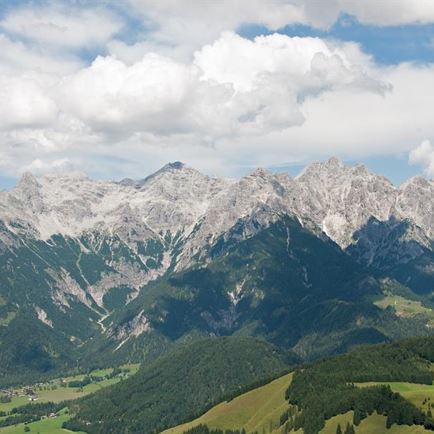 Ausblick Jakobskreuz Loferer Steinberge