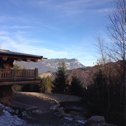 Pespektive, Weg hinunter zum Apartment