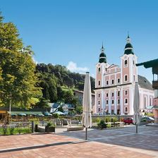 Dorfplatz von Brixen im Thale