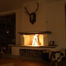Wohnzimmer am Abend