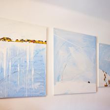 Handgemalte Winterbilder