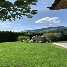 Garten Blick Hohe Salve