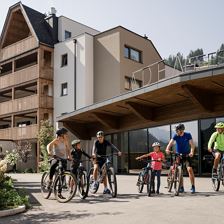Familie Biken Hoteleingang