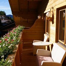 Balkon im Sommer