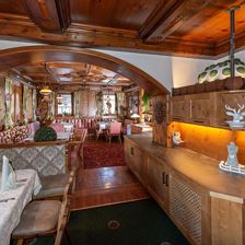 Speiselokal mit Buffet