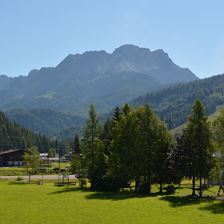 Ausblick auf die Leoganger Steinberge