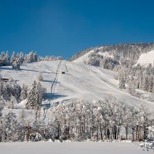 Das Glaagut - Blick auf die Skipiste