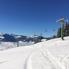 Ausblick vom Chalet Julia im Winter