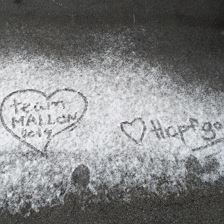 Greetings from Down Under left in the snow