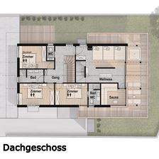 Chalet-Schneidermascht-Dachgeschoss
