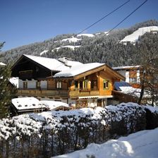 Haus Ansicht Winter