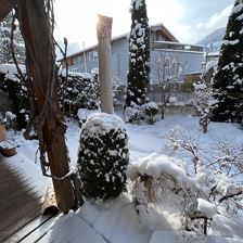 Terrasse im Winter