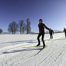 Loipe 5 Min vom Haus entfernt