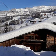 Tenn mit Blick Schigebiet Kirchberg