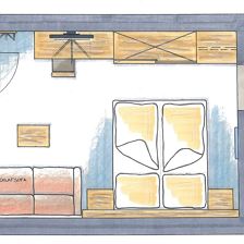 Beispiel Skizze Zimmer Tirol