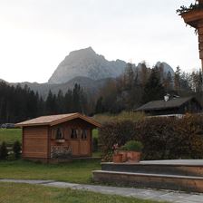 Garten mit Bergblick