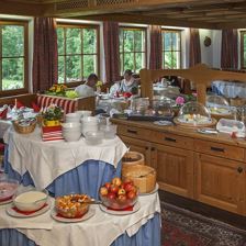 Kramerhof, Kirchdorf, Gasteig Frühstücksbuffet