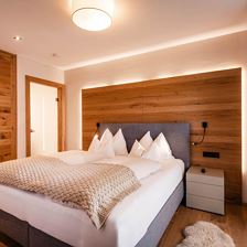 Schlafzimmer Gartenwohnung das Luis - Hotel Penzin