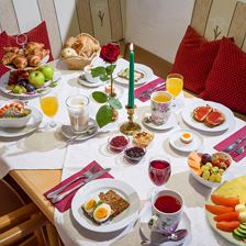 Rosenhof Frühstück - auf Panorama-Terrasse