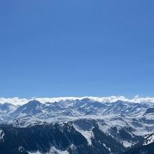Winter Berge abgeschnitten