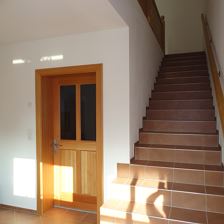 Treppenaufgang zu den Appartements
