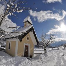 Landschaft Winter Hochfilzen HerzJesuKapelle(1)
