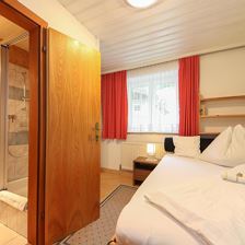 Einbettzimmer mit Dusche - WC u. Sat
