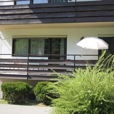 Ansicht Balkon Sommer