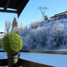 Aussicht Balkon - Winter